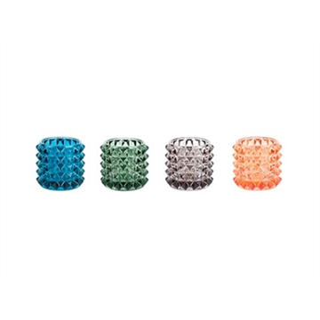Picture of Tea light set of 4 "Diamond" in assorted colours (Code: PT2983AS)