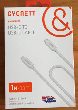 Picture of Brand New Cygnett lightspeed Usb-c to usb-c cable of 1m/3.3ft  + Free shipping