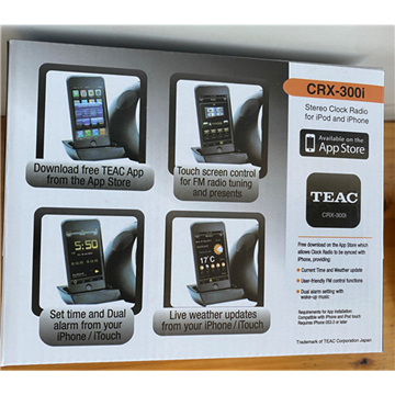 Picture of TEAC CRX-300i Stereo Clock Radio For iPod and iPhone