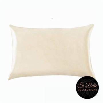Picture of Si Belle Collections - Cream Satin Pillowcase - Delivery Included