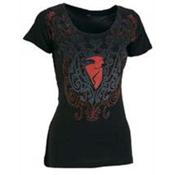 Picture of Womens T-shirt Thor MX Sansa Scoop Black Small, Medium, Large, XL