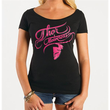Picture of Womens T-shirt Thor MX Curly Q Scoop Small