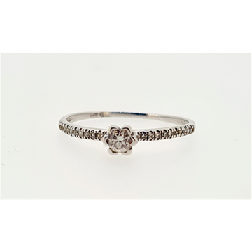 Picture of 9kt white gold diamond dress ring prloved