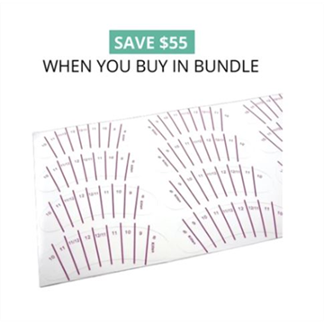 Picture of BUNDLE: 11X 26 PAIRS LASH MAP/STICKERS