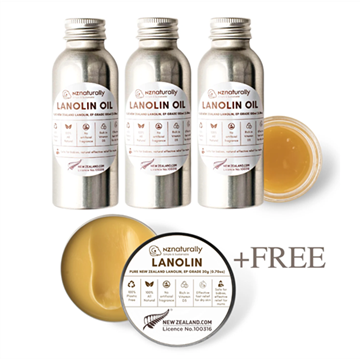 Picture of Mixed #3: 3x EP Grade Lanolin Oil + FREE 20g Jar