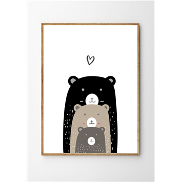 Picture of Bear Family - Nursery Art