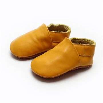 Picture of Soft Sole Leather Shoes -  Mustard