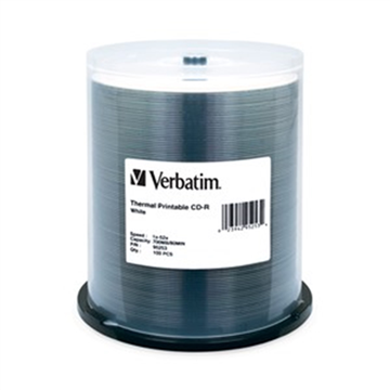 Picture of VERBATIM - THERMAL PRINTABLE CD-R WHITE (100 PACK)