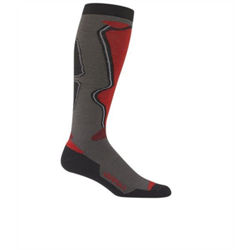 Picture of Ski Socks - Moto - Wigwam - Charcoal/Red - Large