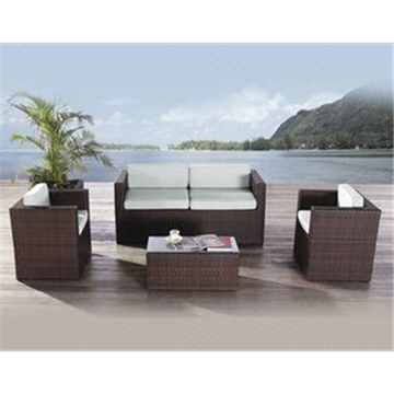 Picture of RATTAN OUTDOOR FURNITURE 4 PIECE LOUNGE SETTING