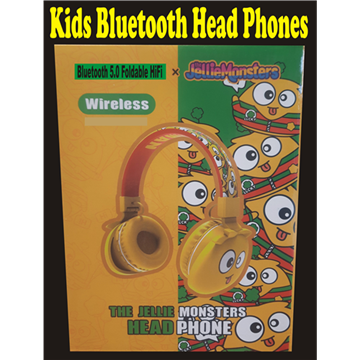 Picture of Kids Bluetooth Headphones (DemanYellow) with 32gig card and Free Delivery