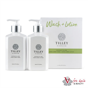 Picture of Tilley - Coconut Lime Hand & Body Wash & Lotion Duo for Silky Soft Skin - 2 x 400ml - Delivery Included