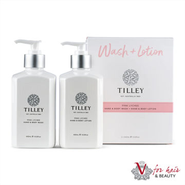 Picture of Tilley - Pink Lychee Hand & Body Wash & Lotion Duo for Silky Soft Skin - 2 x 400ml - Delivery Included