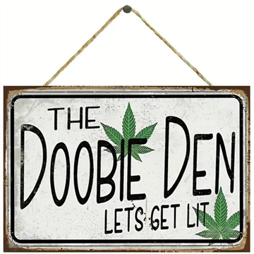 Picture of Wooden Plaque - The Doobie Den