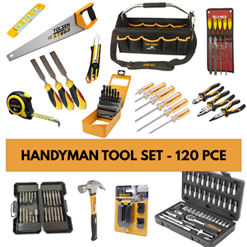 Picture of HANDYMAN TOOL SET IN CARRY TOOL BAG - 120 PCES - PROMO148