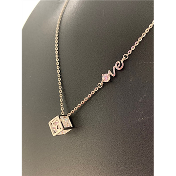 Picture of Sterling silver rhodium necklace (105653)