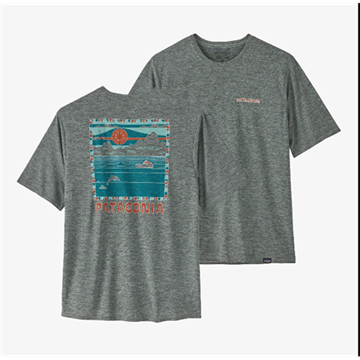 Picture of PATAGONIA - Men's Capilene® Cool Daily Graphic Shirt - Waters Size L, XL,XXL